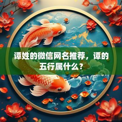 谭姓的微信网名推荐，谭的五行属什么？