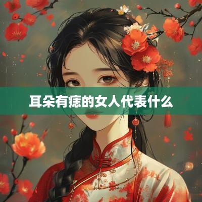 耳朵有痣的女人代表什么