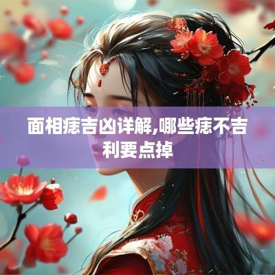 面相痣吉凶详解,哪些痣不吉利要点掉