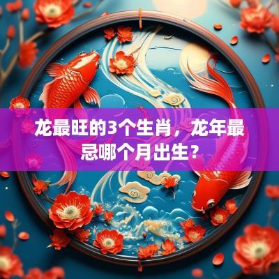 龙最旺的3个生肖，蛇年最忌哪个月出生？