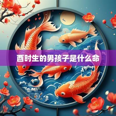 酉时生的男孩子是什么命
