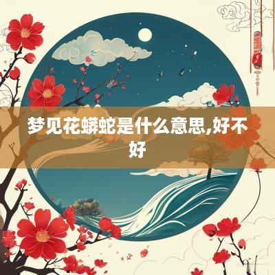 梦见花蟒蛇是什么意思,好不好