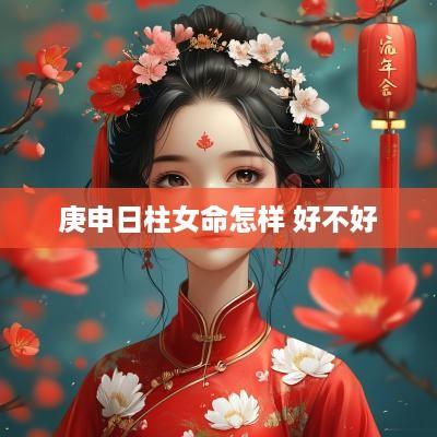 庚申日柱女命怎样 好不好
