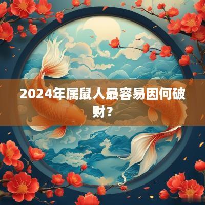 2025年属鼠人最容易因何破财？