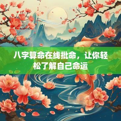 八字算命在线批命,让你轻松了解自己命运 八字算命在线批命,让你轻松了解自己命运