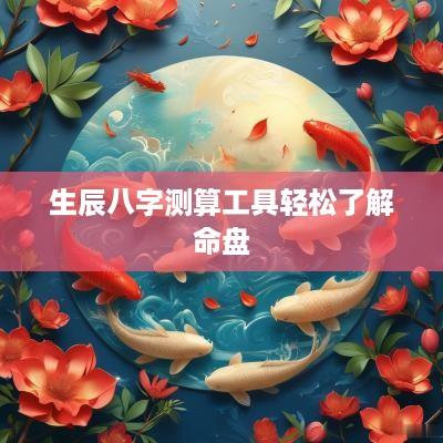 生辰八字测算工具轻松了解命盘