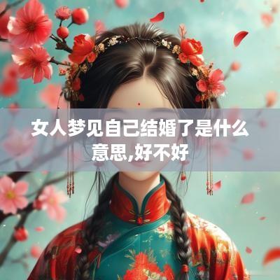 女人梦见自己结婚了是什么意思,好不好