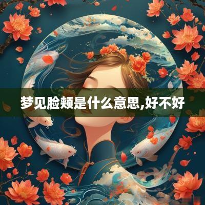 梦见脸颊是什么意思,好不好