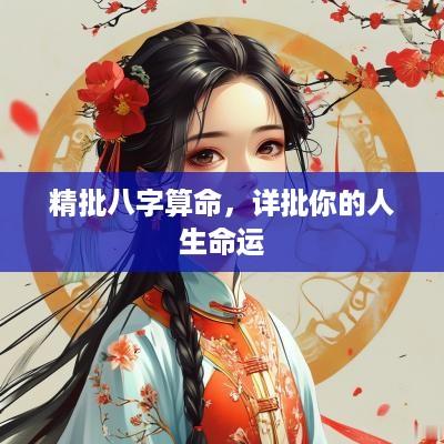 精批八字算命，详批你的人生命运
