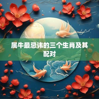 属牛最忌讳的三个生肖及其配对