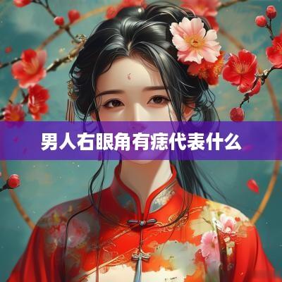 男人右眼角有痣代表什么