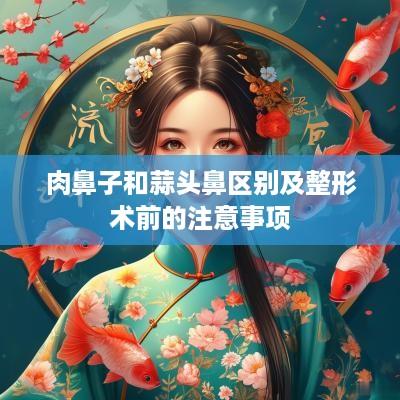 肉鼻子和蒜头鼻区别及整形术前的注意事项