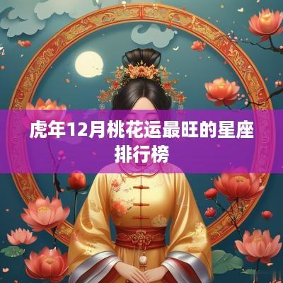 蛇年12月桃花运最旺的星座排行榜