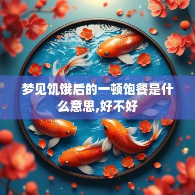 梦见饥饿后的一顿饱餐是什么意思,好不好