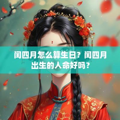闰四月怎么算生日？闰四月出生的人命好吗？