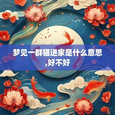 梦见一群猫进家是什么意思,好不好