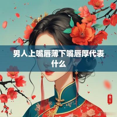男人上嘴唇薄下嘴唇厚代表什么
