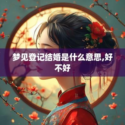 梦见登记结婚是什么意思,好不好