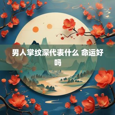 男人掌纹深代表什么 命运好吗