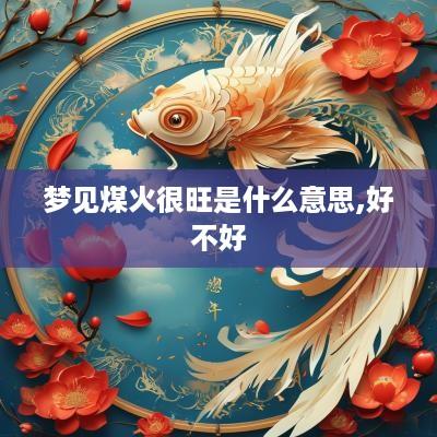 梦见煤火很旺是什么意思,好不好