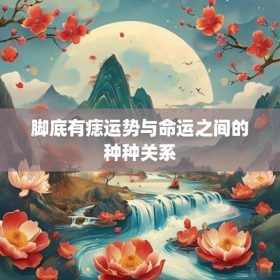 脚底有痣运势与命运之间的种种关系