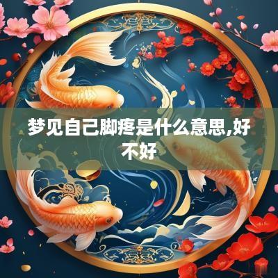 梦见自己脚疼是什么意思,好不好