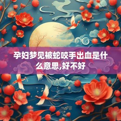 孕妇梦见被蛇咬手出血是什么意思,好不好