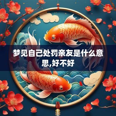 梦见自己处罚亲友是什么意思,好不好