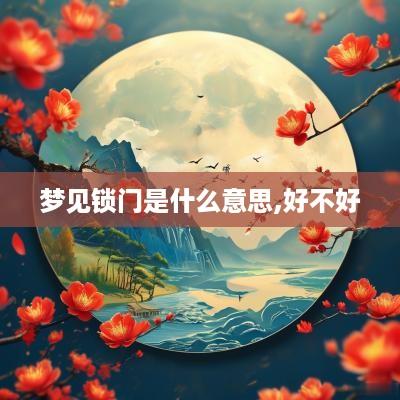 梦见锁门是什么意思,好不好