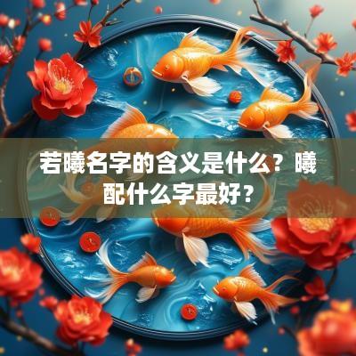 若曦名字的含义是什么？曦配什么字最好？