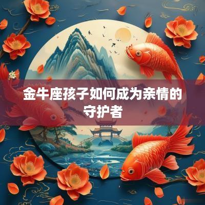 金牛座孩子如何成为亲情的守护者