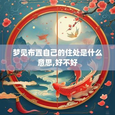 梦见布置自己的住处是什么意思,好不好