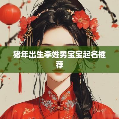 猪年出生李姓男宝宝起名推荐