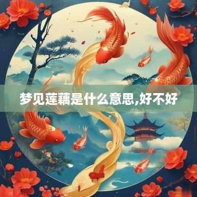 梦见莲藕是什么意思,好不好