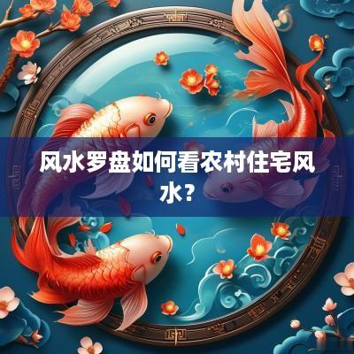风水罗盘如何看农村住宅风水？