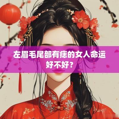 左眉毛尾部有痣的女人命运好不好？