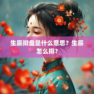 生辰排盘是什么意思？生辰怎么排？