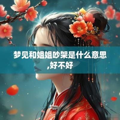 梦见和姐姐吵架是什么意思,好不好