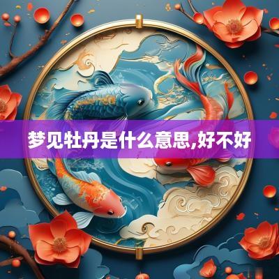 梦见牡丹是什么意思,好不好