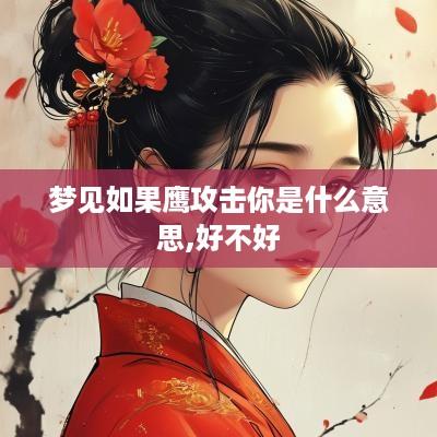 梦见如果鹰攻击你是什么意思,好不好