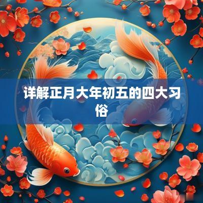 详解正月大年初五的四大习俗