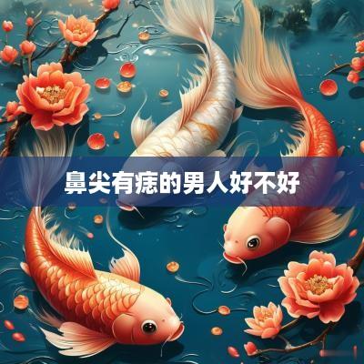 鼻尖有痣的男人好不好