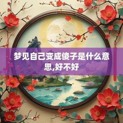 梦见自己变成傻子是什么意思,好不好