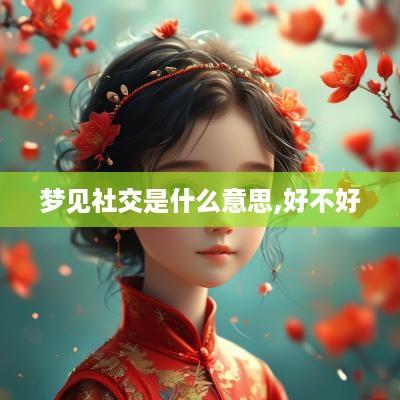 梦见社交是什么意思,好不好
