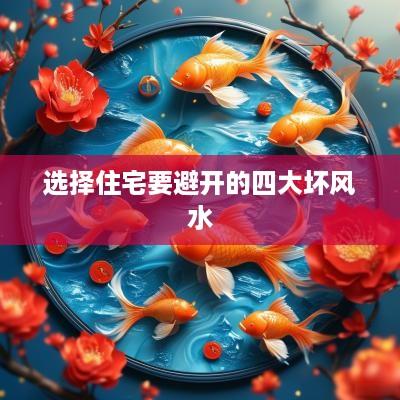 选择住宅要避开的四大坏风水