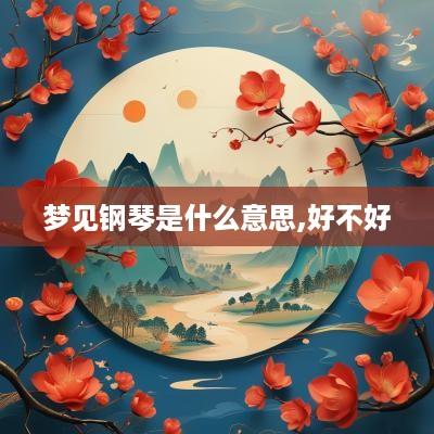 梦见钢琴是什么意思,好不好