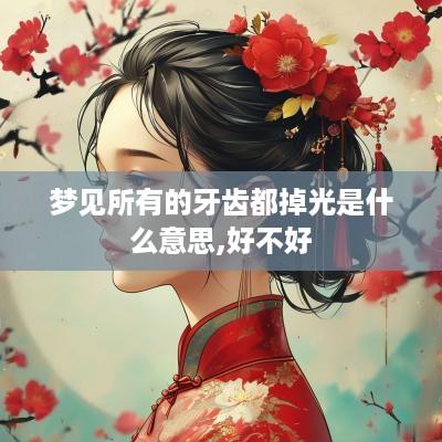 梦见所有的牙齿都掉光是什么意思,好不好