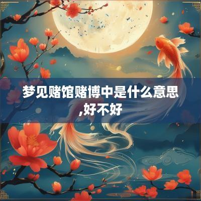 梦见赌馆赌博中是什么意思,好不好