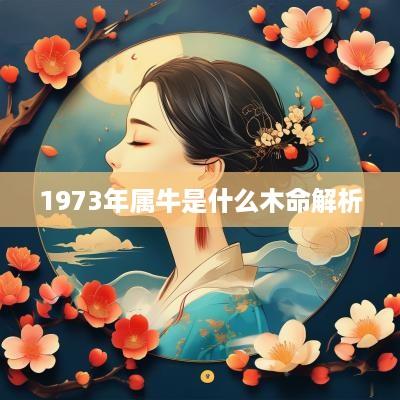 1973年属牛是什么木命解析