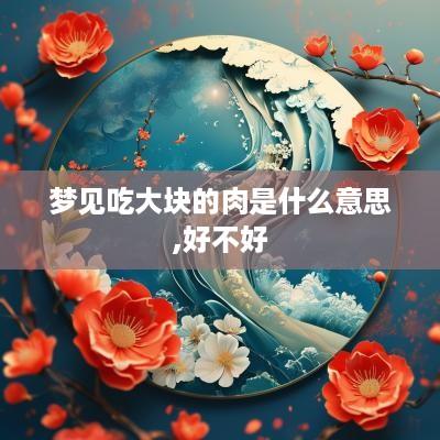 梦见吃大块的肉是什么意思,好不好